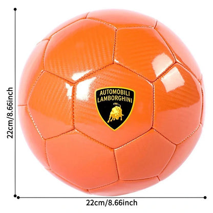 Lamborghini Carbon Fiber Soccer Ball (Size 5, Orange)