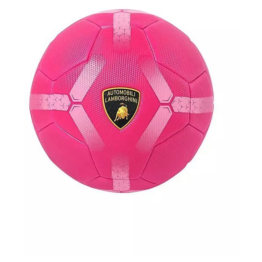 Lamborghini Machine Sewing Pvc Soccer Ball (Size 5, Pink)