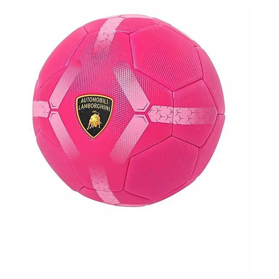 Lamborghini Machine Sewing Pvc Soccer Ball (Size 5, Pink)