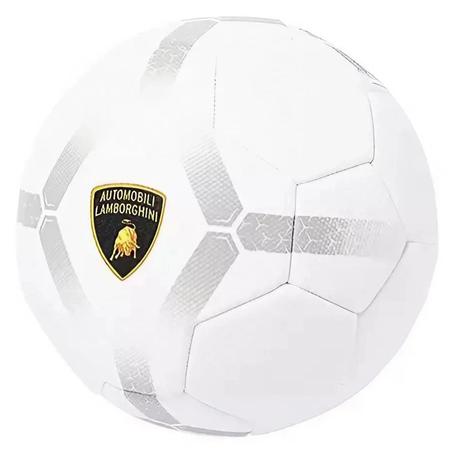 Lamborghini Machine Sewing Pvc Soccer Ball (Size 5, White)