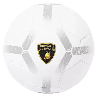 Lamborghini Machine Sewing Pvc Soccer Ball (Size 5, White)