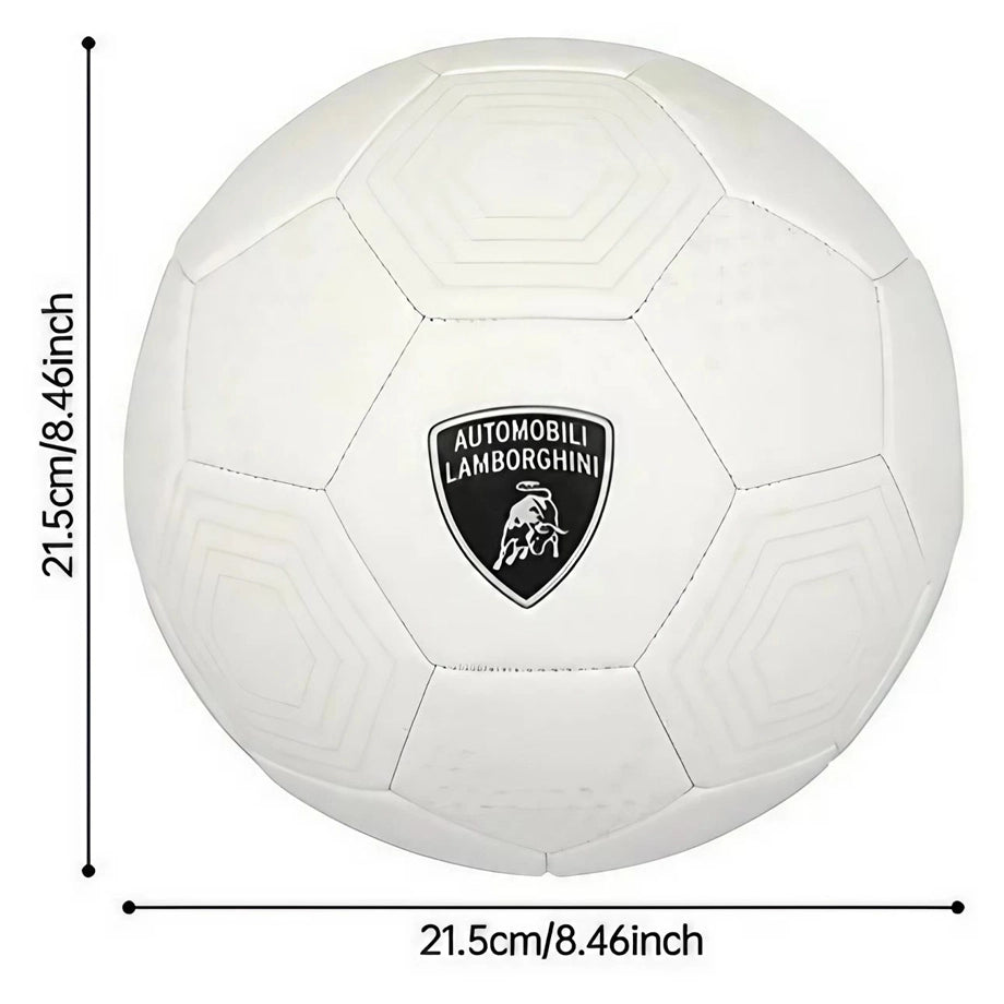 Lamborghini Sewing Soccer Ball (Size 5, White)