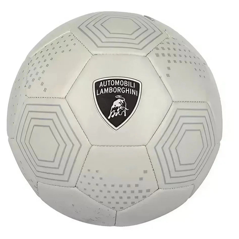 Lamborghini Sewing Soccer Ball (Size 5, Silver)