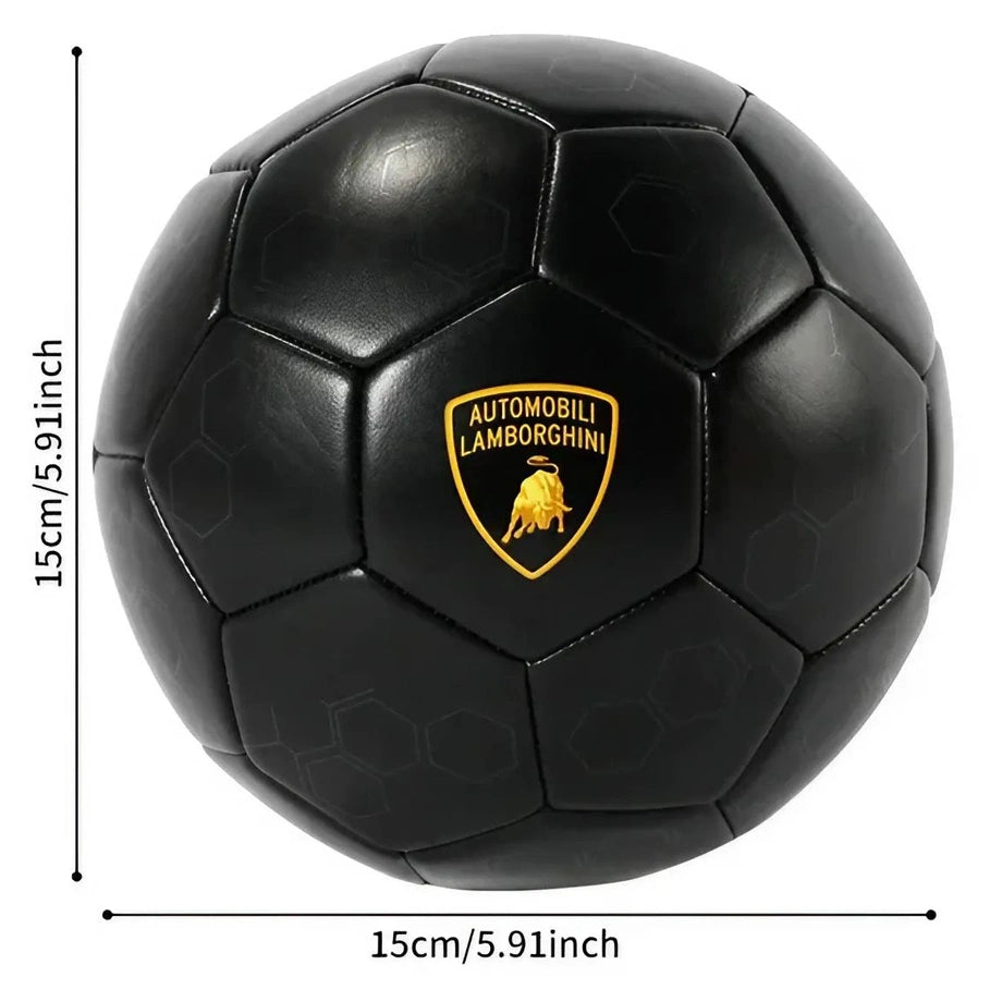 Lamborghini Machine Stitching Soccer Ball (Size 2, Black)