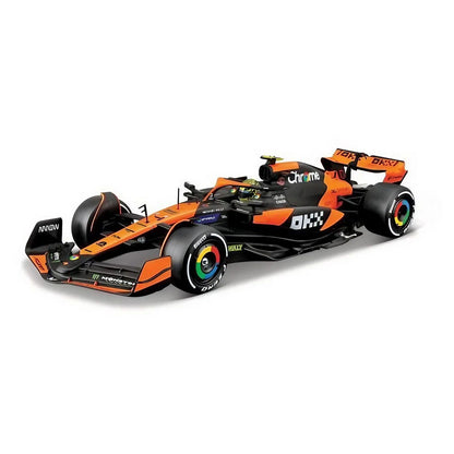 Bburago F1 Miami Grand Prix Mclaren  Lando Norris Die-Cast Metal Kit (Orange/Black)
