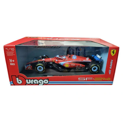 Bburago F1 Miami Grand Prix  Ferrari  Charles Leclerc Die-Cast Car (Red/Blue)
