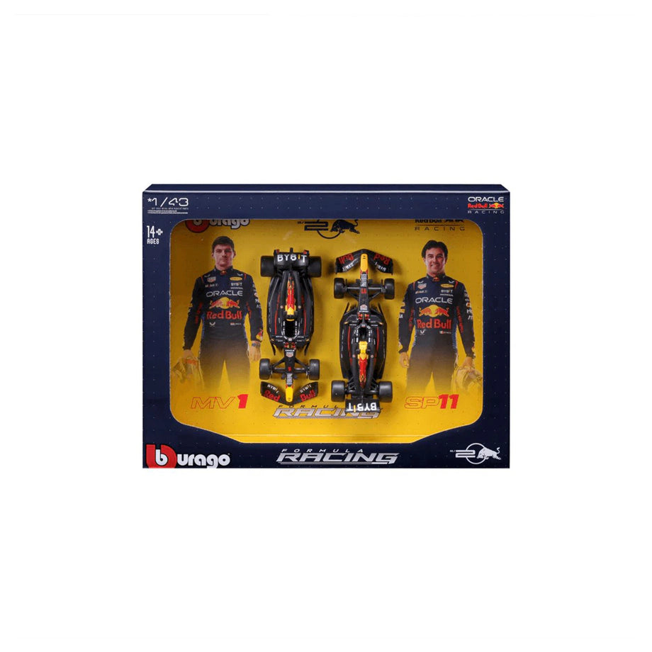 Bburago F1 2024 Red Bull  Max Verstappen & Sergio Perez Die-Cast Cars 2-Pack
