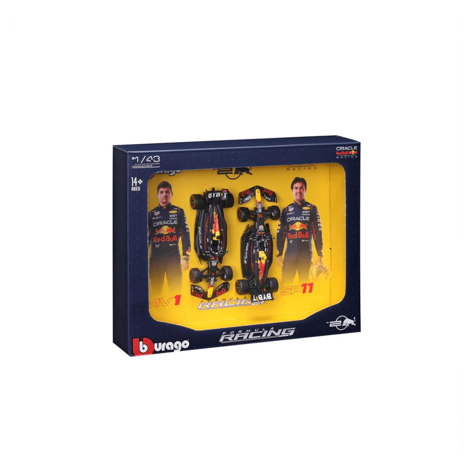 Bburago F1 2024 Red Bull  Max Verstappen & Sergio Perez Die-Cast Cars 2-Pack