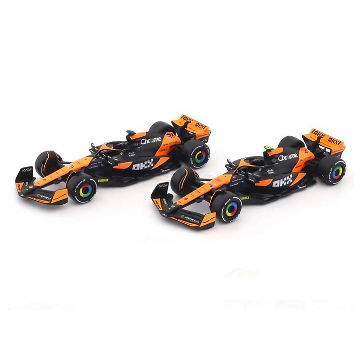 Bburago F1 Miami Grand Prix Mclaren Lando Norris & Oscar Piastri Die-Cast Cars 2-Pack