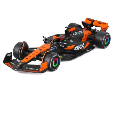 Bburago F1 Miami Grand Prix Mclaren Oscar Piastri Die-Cast Car Orange/Black)
