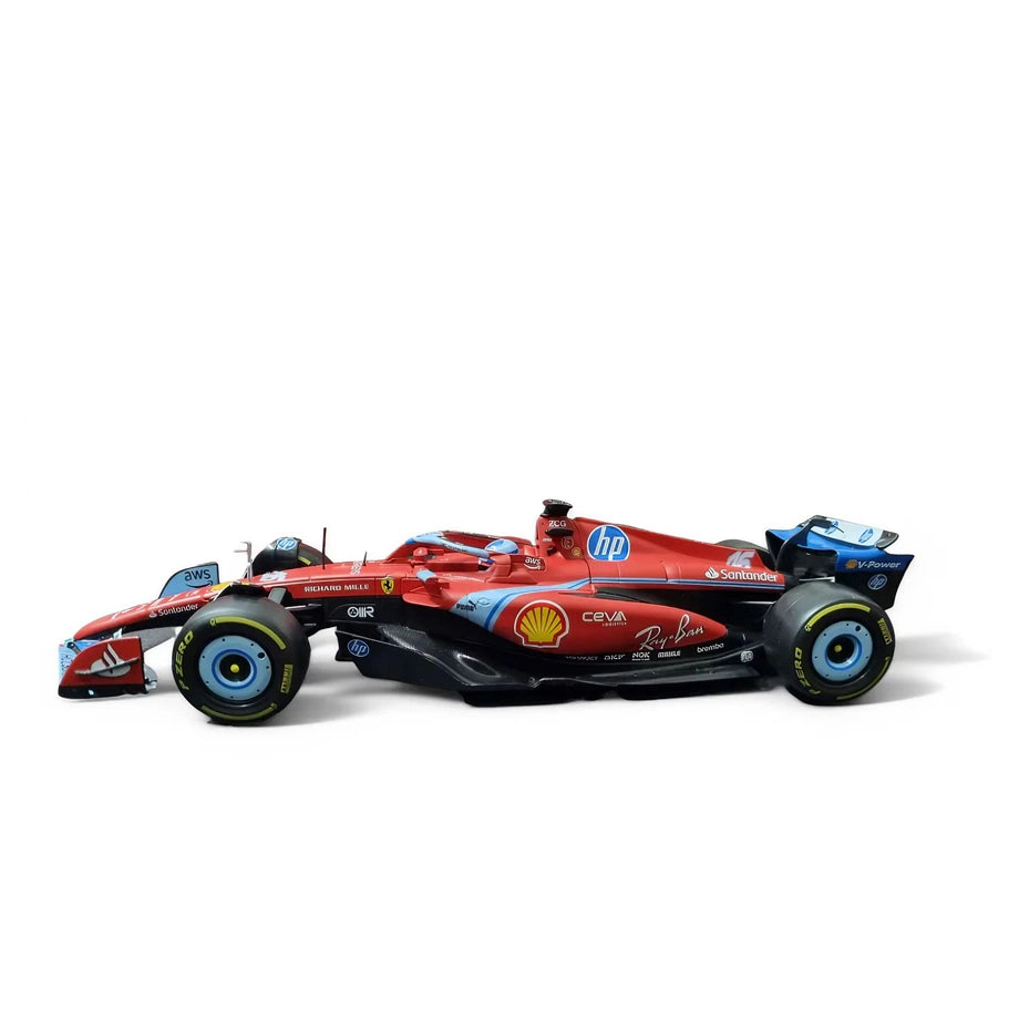 Bburago F1 Miami Grand Prix  Ferrari Charles Leclerc Die-Cast Car (Red)