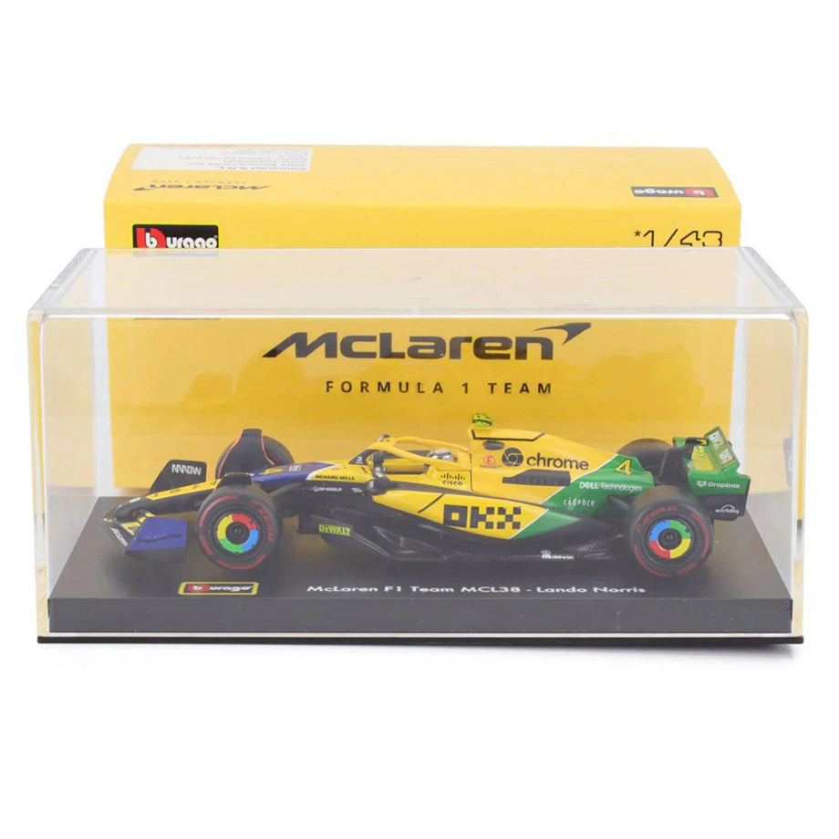 Bburago F1 Monaco Grand Prix (Senna 30Th Anniversary) Mclaren Lando Norris Die-Cast Car
