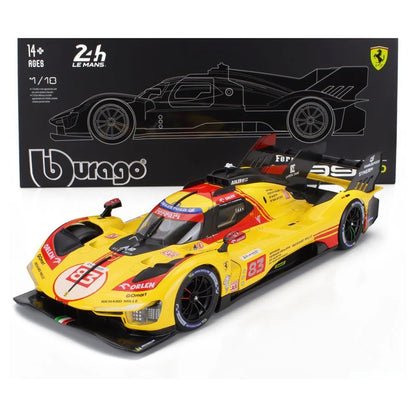 Bburago 2024 Ferrari  Robert Kubica Die-Cast Car (Yellow/Red)
