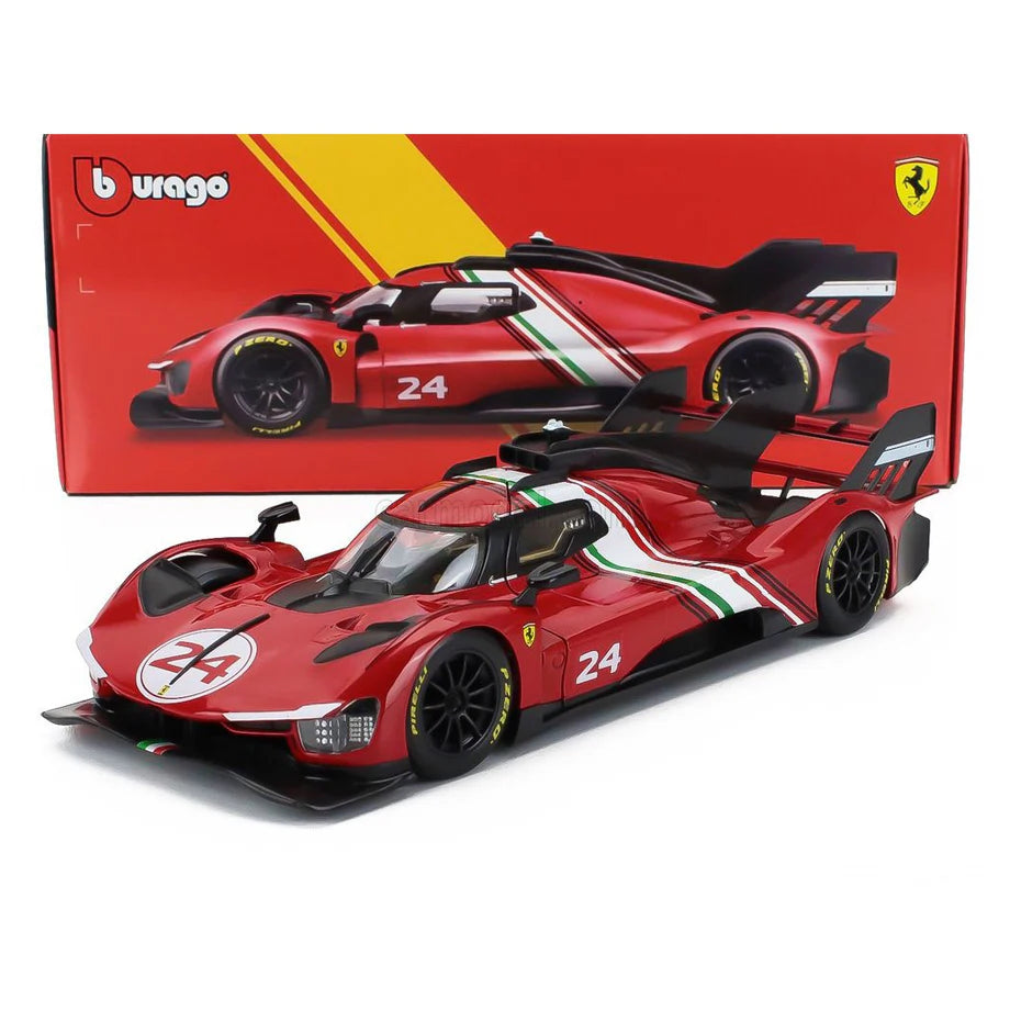 Bburago Ferrari Modificata 2024 Die-Cast Car (Red/Black)