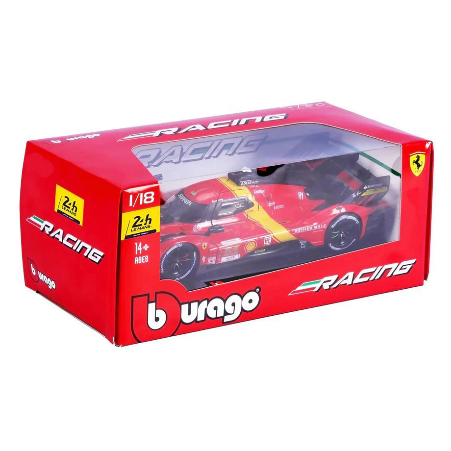 Bburago Hypercar 2024 Ferrari  Antonio Fuoco Die-Cast Car (Red/Yellow)