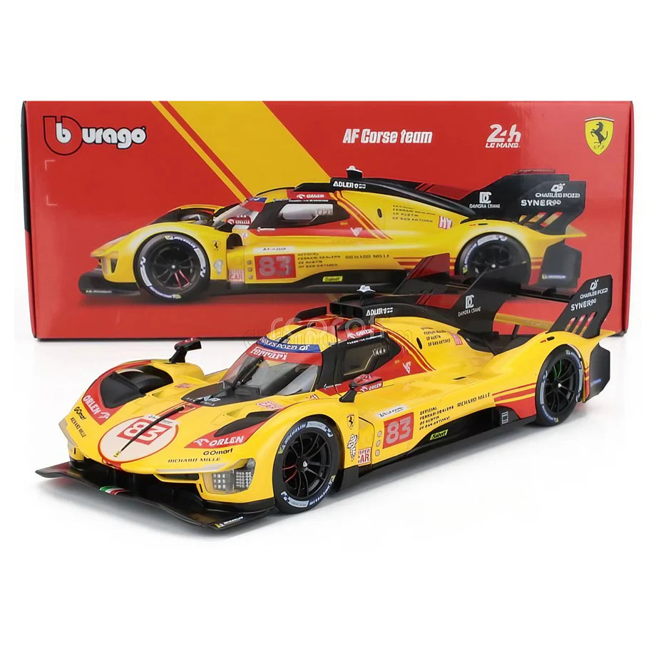 Bburago Hypercar 2024 Ferrari Die-Cast Car (Yellow/Red)