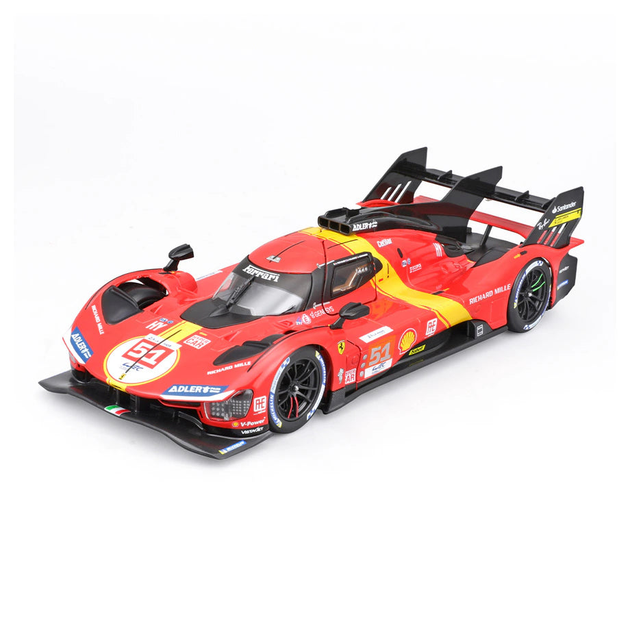 Bburago Ferrari 499P Die-Cast Metal Kit (Red/Yellow)