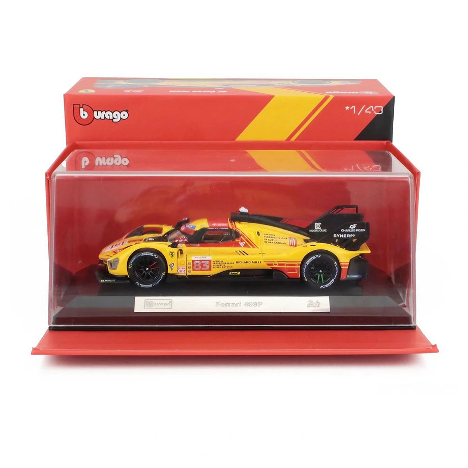 Bburago Hypercar 2024 Ferrari Robert Kubica Die-Cast Car (Red/Yellow)