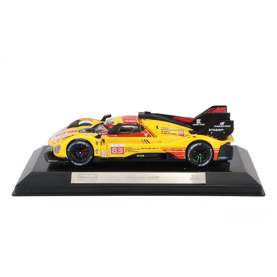 Bburago Hypercar 2024 Ferrari Robert Kubica Die-Cast Car (Red/Yellow)