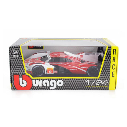 Bburago Porsche 963 Die-Cast Car (Red/White)