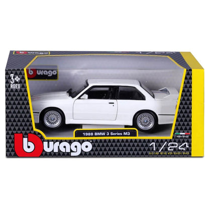 Bburago Bmw M3 1988 Die-Cast Car (White)