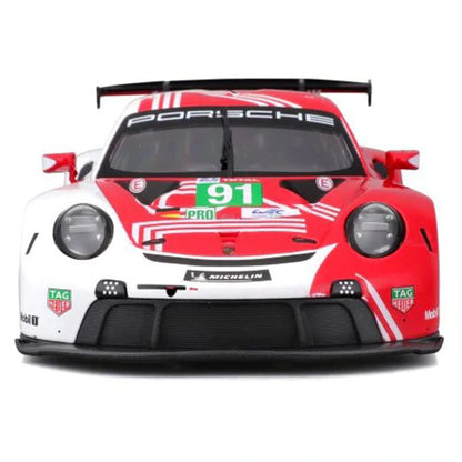 Bburago Race Porsche Rsr Lm 2020 Die-Cast Car (Red)