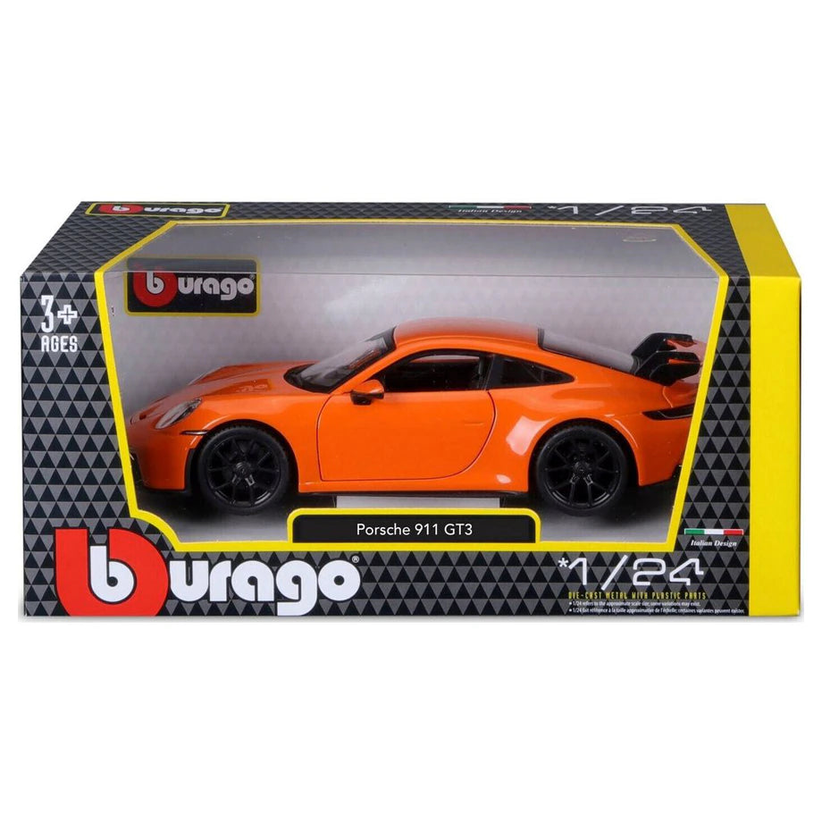 Bburago Porsche 911 Gt3 Die-Cast Car (Orange)
