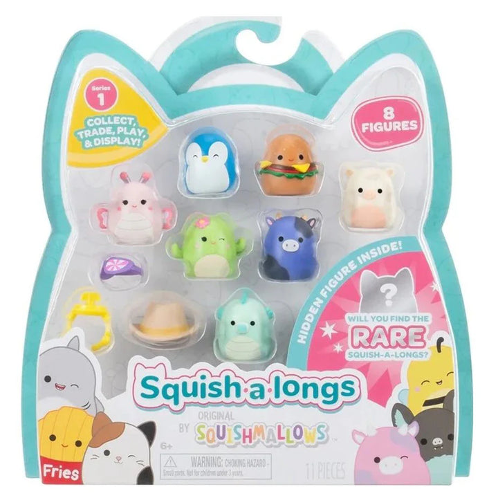 Squishmallows Squish-a-Longs Series 1 Figure Set 8 Pieces (Styles May Vary)
