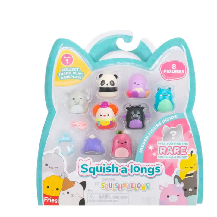 Squishmallows Squish-a-Longs Series 1 Figure Set 8 Pieces (Styles May Vary)