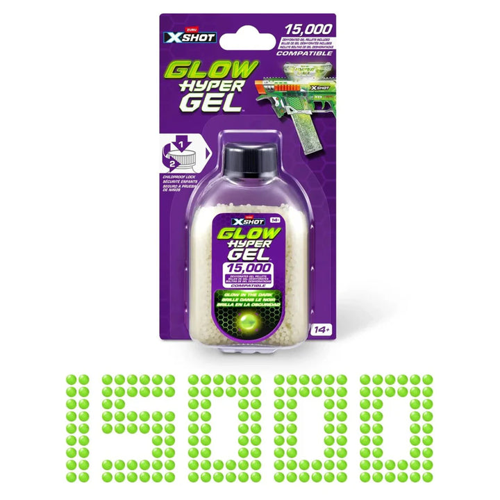 X-Shot Glow Hyper Gel Pellets Refill (15,000 Pieces)