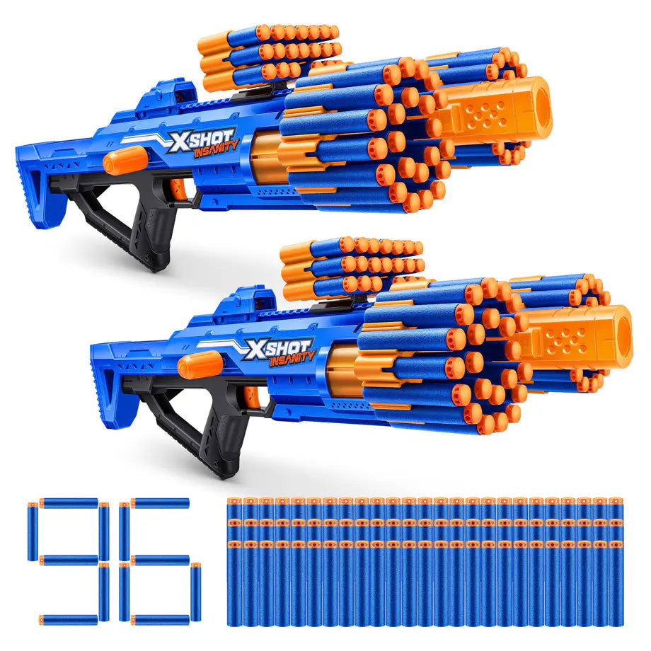 X-Shot Insanity Berzerko Blaster 2-Pack (8-Shot, 96 Darts)