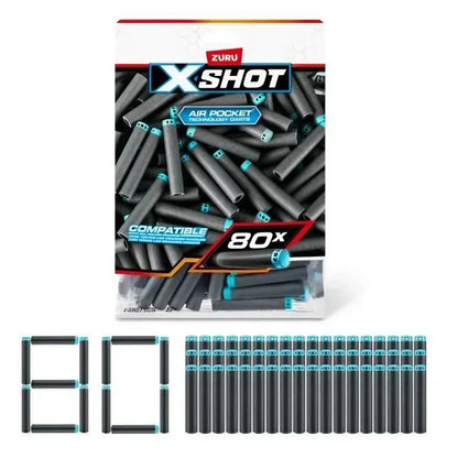 X-Shot Excel Refill Darts Pack (80 Darts)