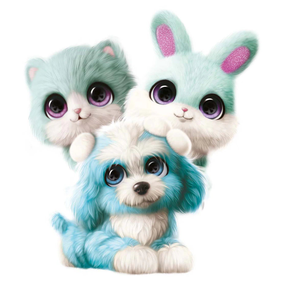 Little Live Pets Scruff-a-Luvs Scruffy to Fluffy Mystery Plush Pet Playset (Assorted Blue)