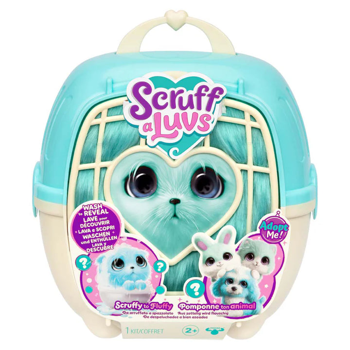 Little Live Pets Scruff-a-Luvs Scruffy to Fluffy Mystery Plush Pet Playset (Assorted Blue)