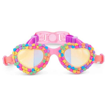 Bling2O Be True Pink Candy Heart Swim Goggles (Pink)