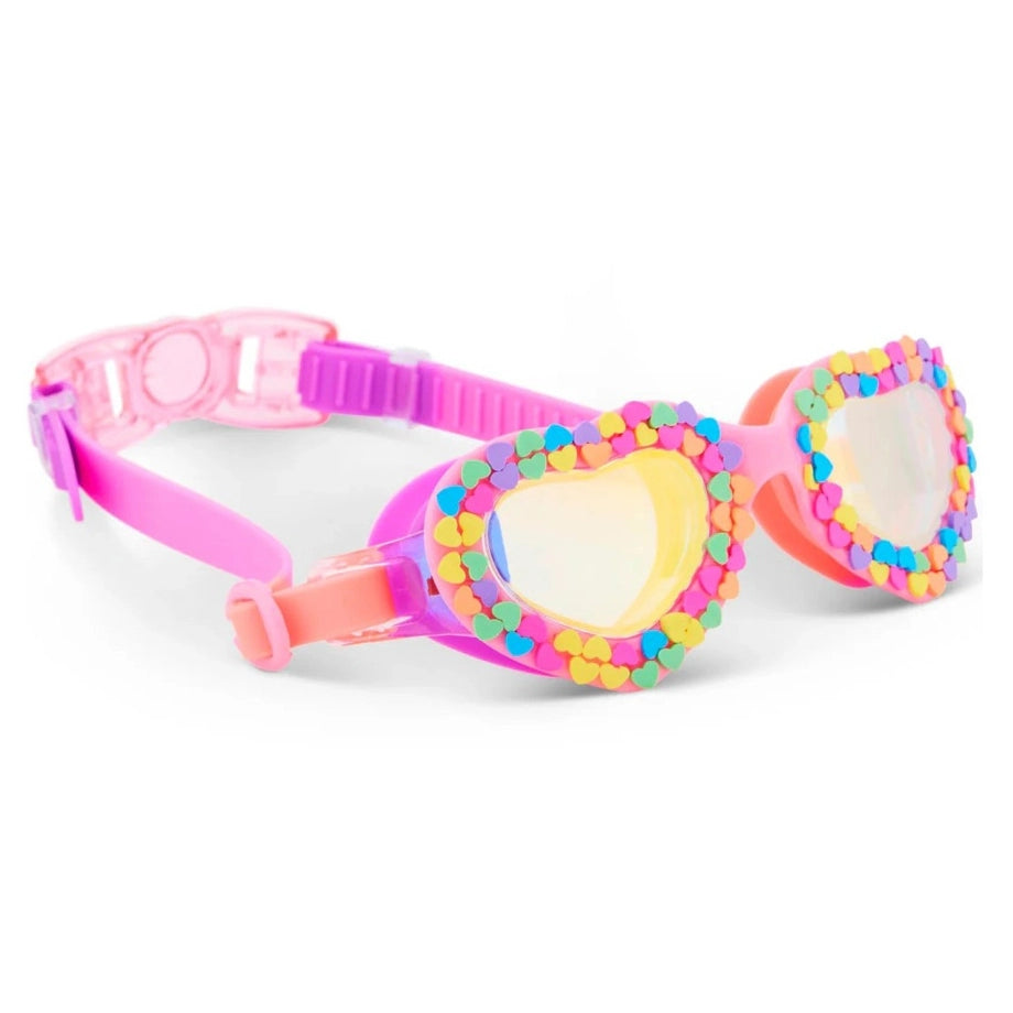 Bling2O Be True Pink Candy Heart Swim Goggles (Pink)