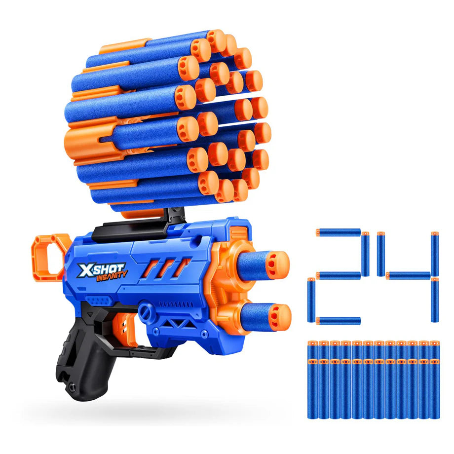 X-Shot Insanity Micro Blaster with 24 Darts
