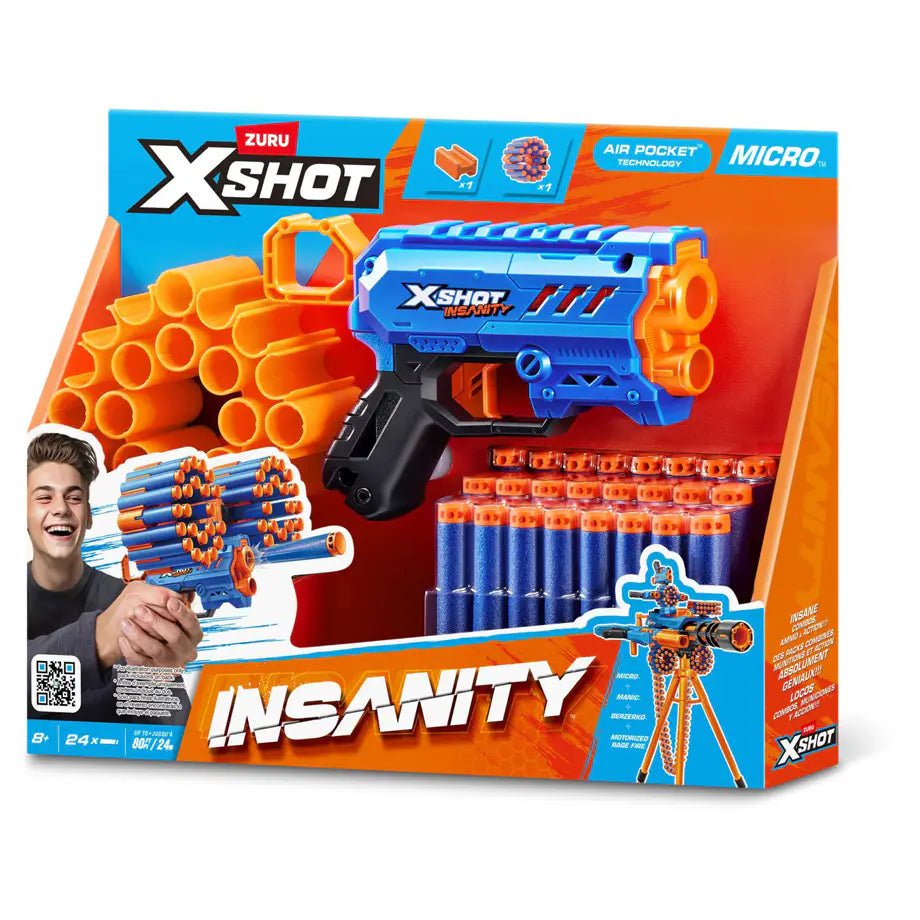 X-Shot Insanity Micro Blaster with 24 Darts