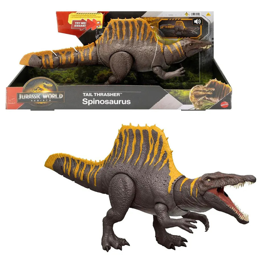 Jurassic World Rebirth Tail Thrasher Spinosaurus Action Figure