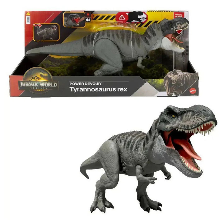 Jurassic World Rebirth Power Devour Tyrannosaurus Rex Action Figure (54.49 x 21.4 cm)