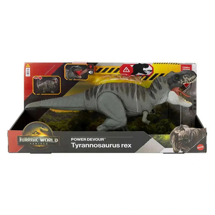 Jurassic World Rebirth Power Devour Tyrannosaurus Rex Action Figure (54.49 x 21.4 cm)