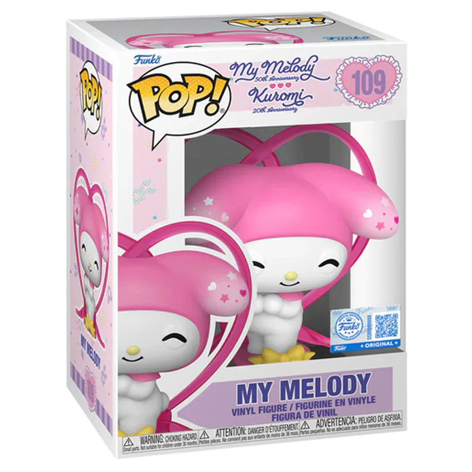 Funko POP! Sanrio Hello Kitty and Friends 50th Anniversary My Melody With Ribbon Vinyl Figure (9.4 cm)