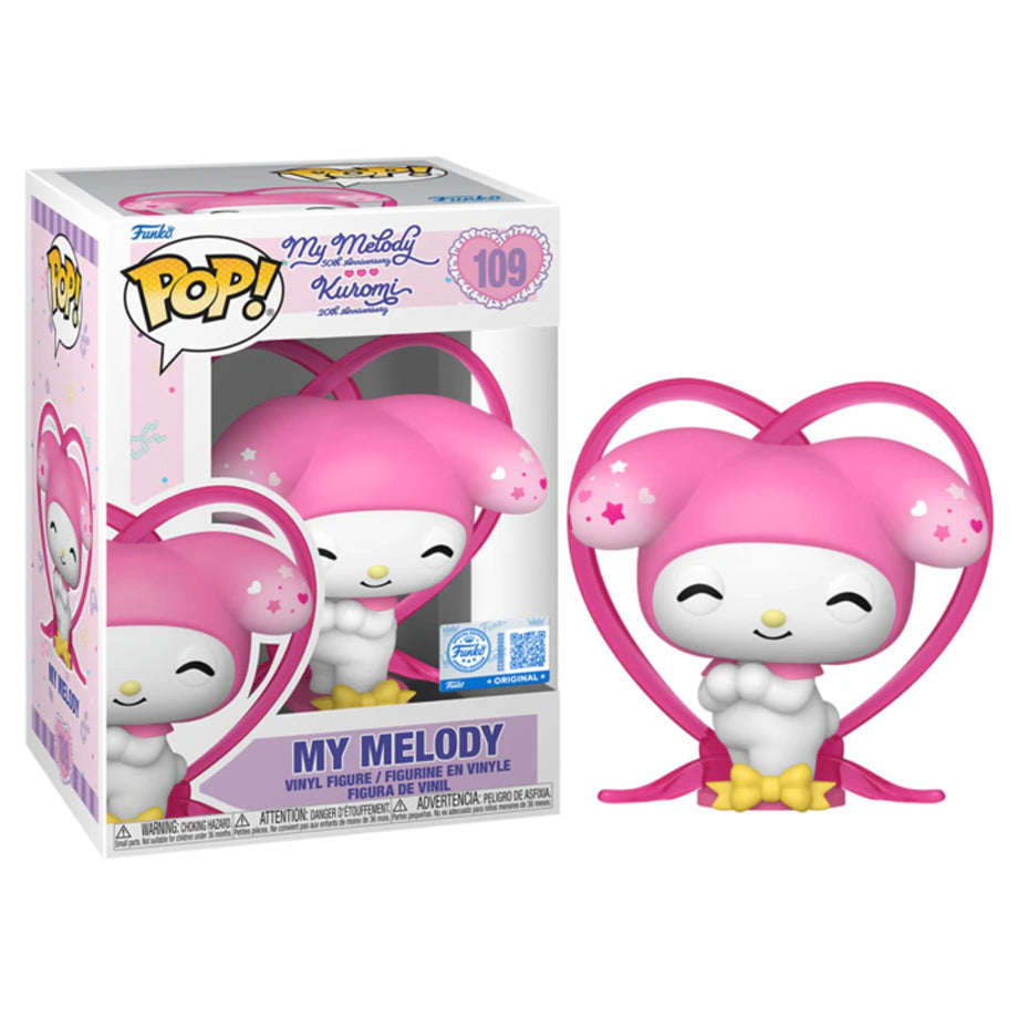 Funko POP! Sanrio Hello Kitty and Friends 50th Anniversary My Melody With Ribbon Vinyl Figure (9.4 cm)