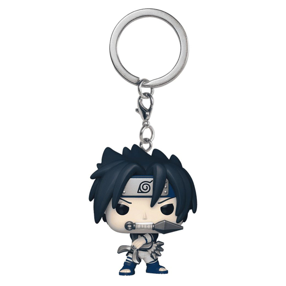Funko POP! Naruto Shippuden : Sasuke Uchiha with Demon Wind Shuriken Vinyl Keychain (10.2 cm)