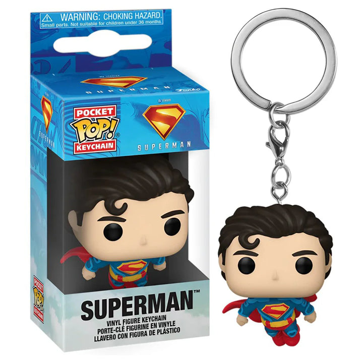 Funko POP! DC Comics Superman Vinyl Figure Keychain (10.2 cm)