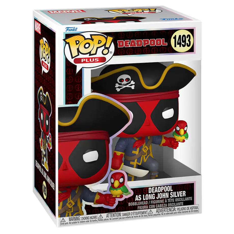 Funko POP! Plus- Marvel Deadpool As Long John Silver Vinyl Bobblehead (10.7 cm)