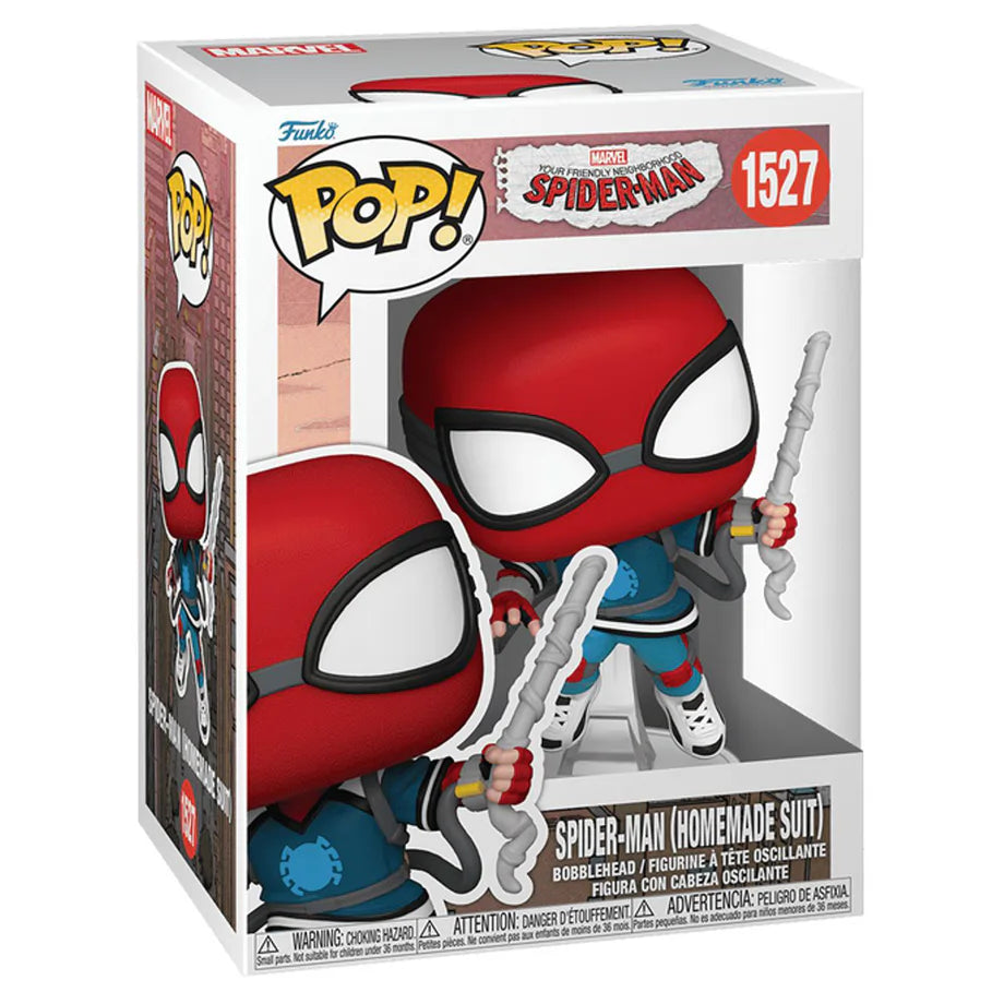 Funko POP! Marvel Spider-Man (Homemade Suit) Vinyl Bobblehead (10.4 cm)