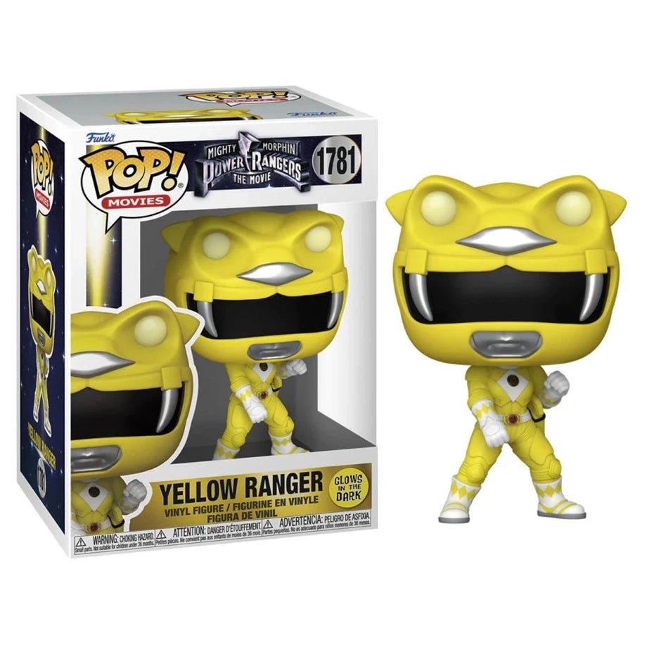 Funko POP! Movies Mighty Morphin Power Rangers The Movie Yellow Ranger Glow-In-The-Dark Vinyl Figure (9.4 cm)