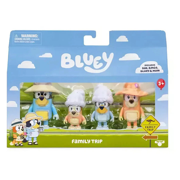 Bluey Family Trip Playset (Set of 4)
