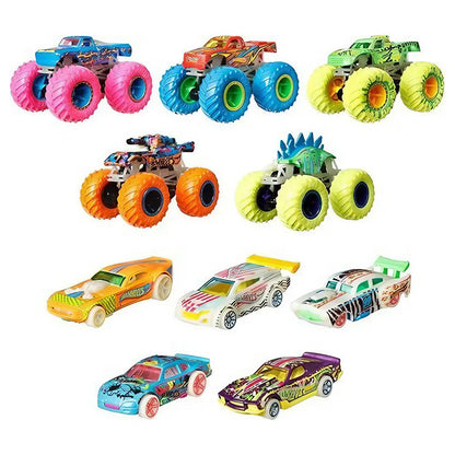 Hot Wheels Monster Trucks Glow-In-The-Dark 10-Pack